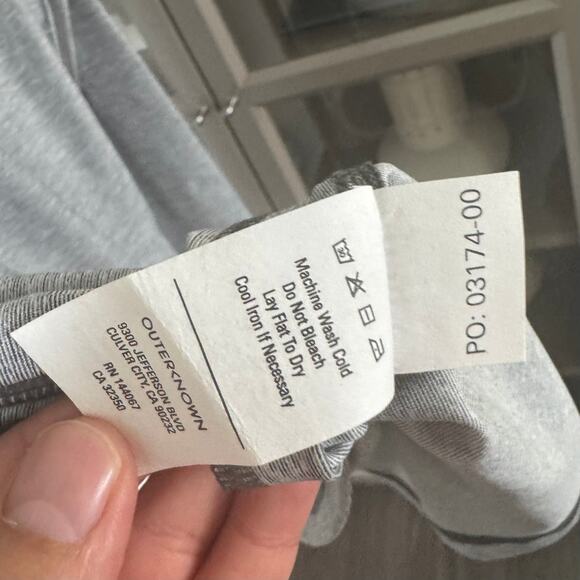 Outerknown Active Apex Heather Grey Long Sleeve Shirt XXL NEW Performance Pocket - Picture 6 of 6